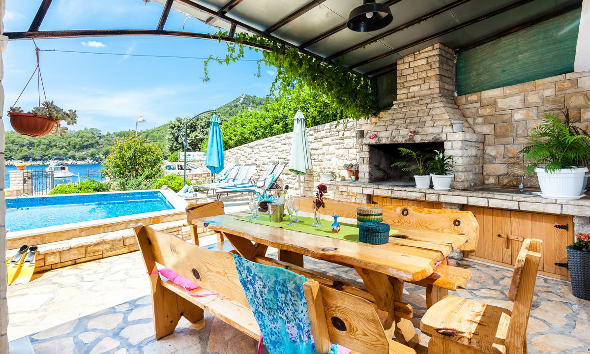 Haus am Meer in der Bucht - Insel Korcula