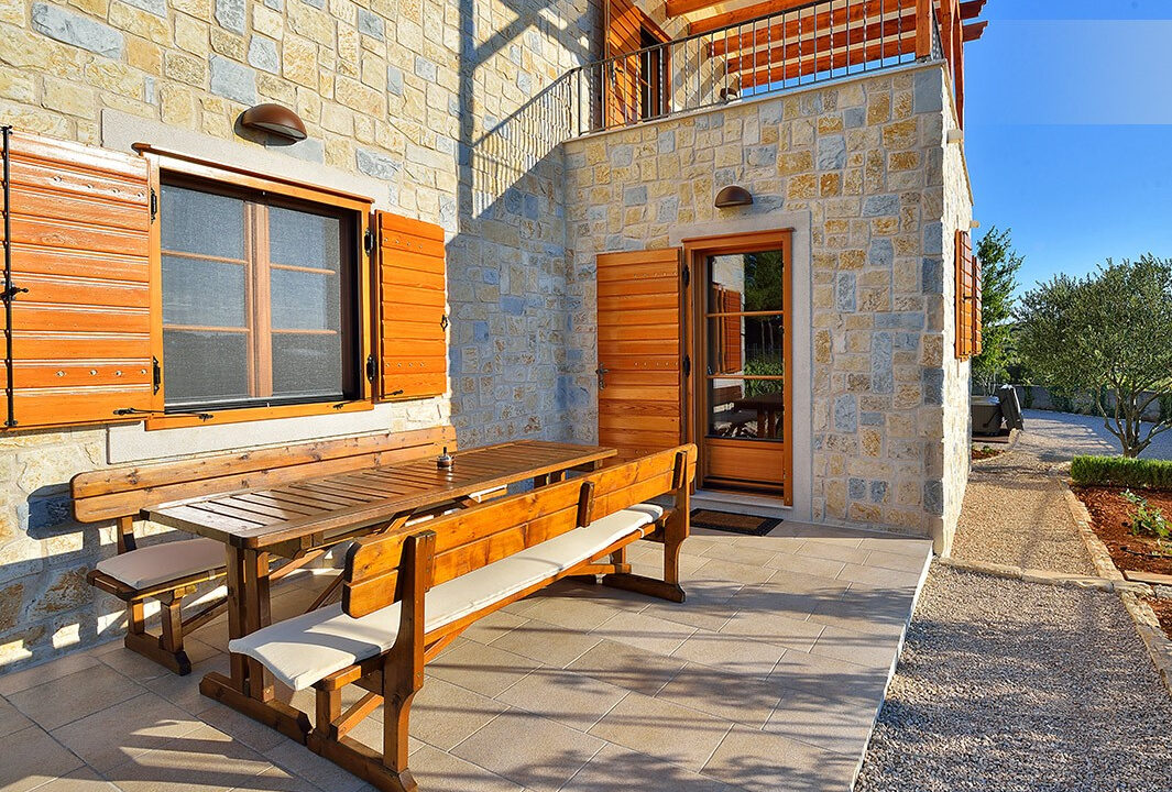 Außergewöhnliches Steinhaus Sibenik Stadtblick