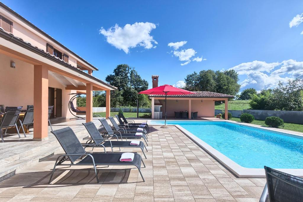 Wunderschöne moderne Villa - Rojnici, Region Istra