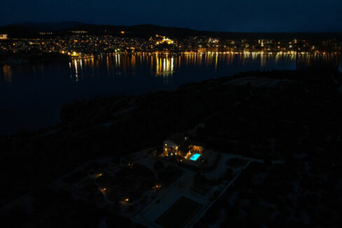 Außergewöhnliches Steinhaus Sibenik Stadtblick