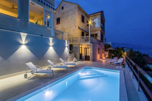 Steinhaus mit Meerblick auf der Insel Brac