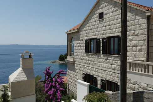 Steinhaus mit Meerblick auf der Insel Brac