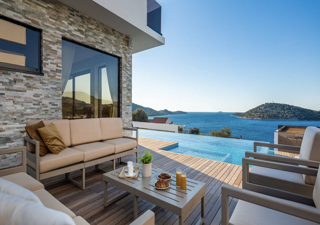 Neue moderne Villa mit Meerblick in Rogoznica