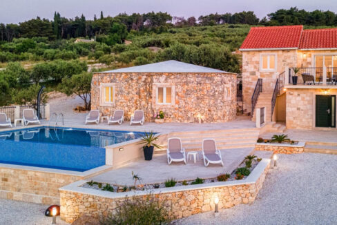 Steinhaus auf der Insel Brac