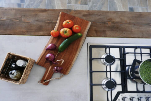 Weißes Haus mit Meerblick auf der Insel Vis