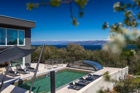Villa mit Meerblick bei Labin